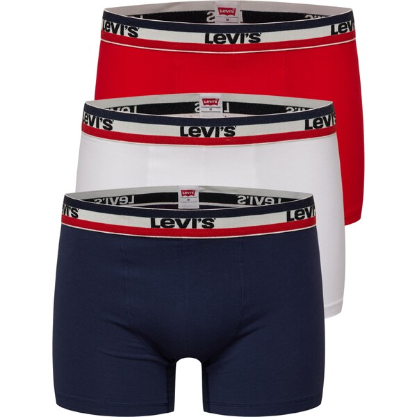 LEVIS Boxerky tmavomodrá / červená / biela 31568815
