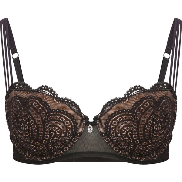 LASCANA Podprsenka svetlohnedá / čierna 54230024
