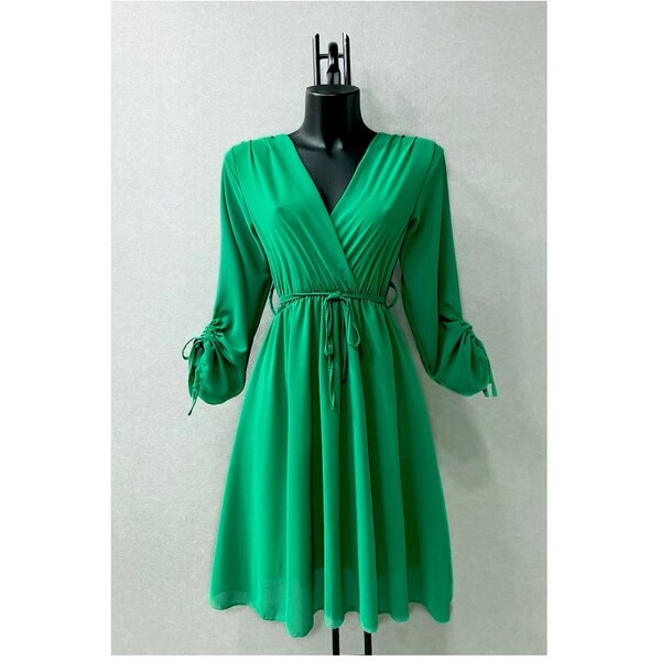 Zelené mini šaty Uni veľkosť 19723821