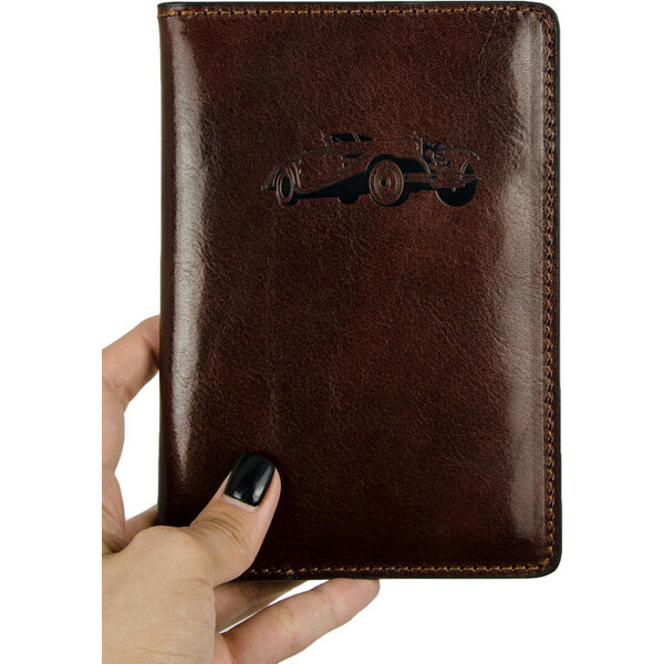 Glara Kožené puzdro na doklady k automobilu 34155819
