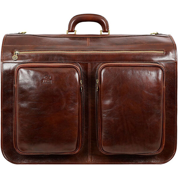 Glara Luxusná talianska kožená taška na oblek 57937876