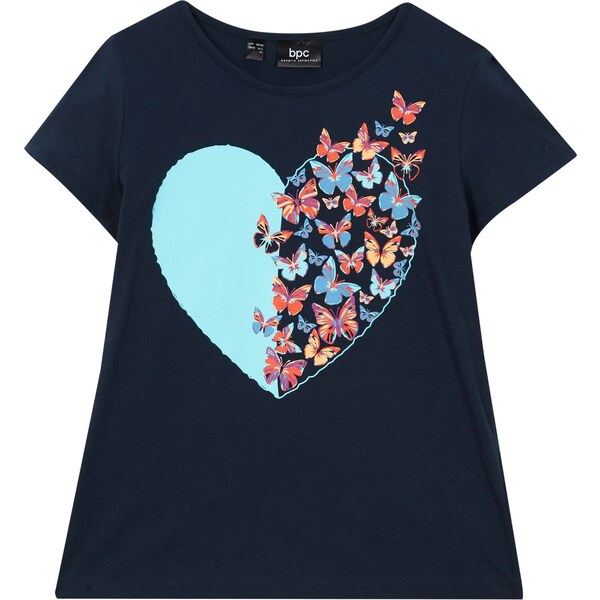 bonprix Tričko z čistej bio bavlny, farba modrá 44791662