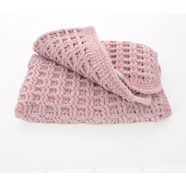 Elsie Deka - háčkovaná vaflová staroružová 56922007