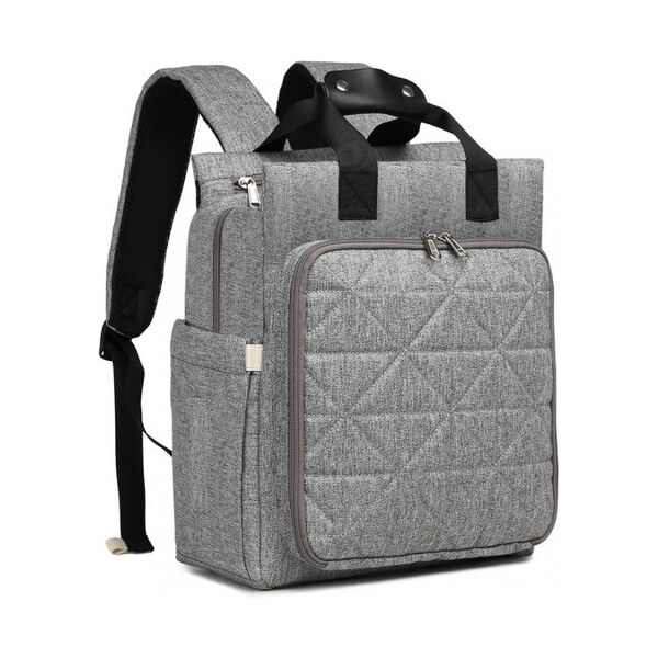 KONO MAMA ruksak - na baby výbavu šedý 46059443