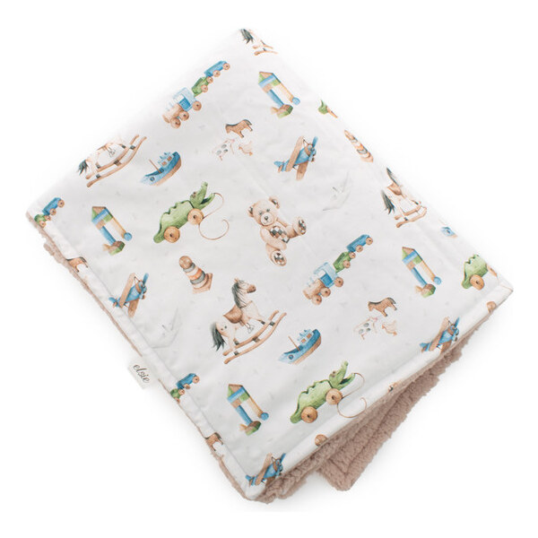 Elsie Detská deka - s barančekom Hračky hnedá 56922080