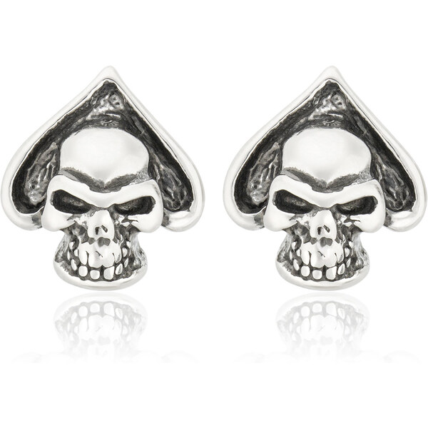 Sams Artisans Náušnice Death Spades chirurgická oceľ INM048 31792898