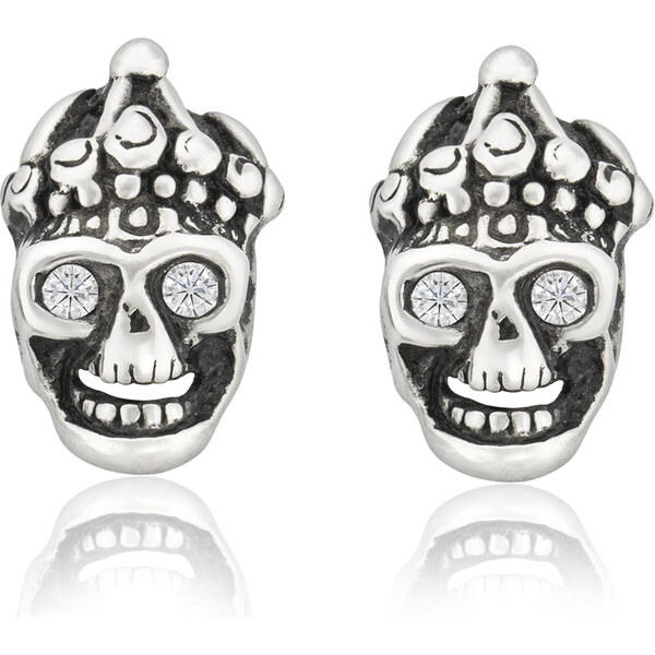 Sams Artisans Náušnice King Ghost Head chirurgická oceľ INM049 31792899