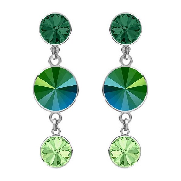 SWAROVSKI Elements Swarovski e. zelené náušnice Spirit of Colors 31797156