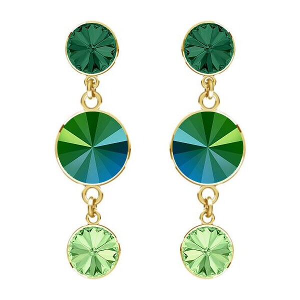 SWAROVSKI Elements Swarovski e. zelené náušnice Spirit of Colors 31797157