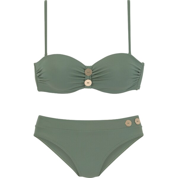 VIVANCE Bikiny olivová / pastelovo ružová 54229483