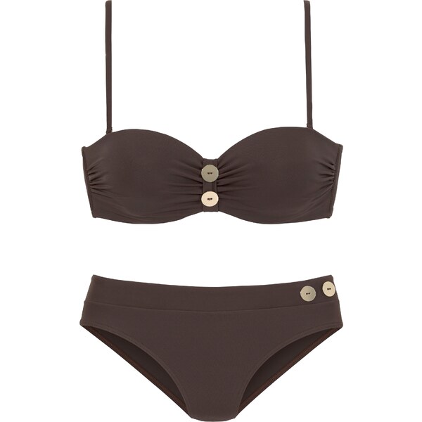 VIVANCE Bikiny hnedá / pastelovo ružová 54229485