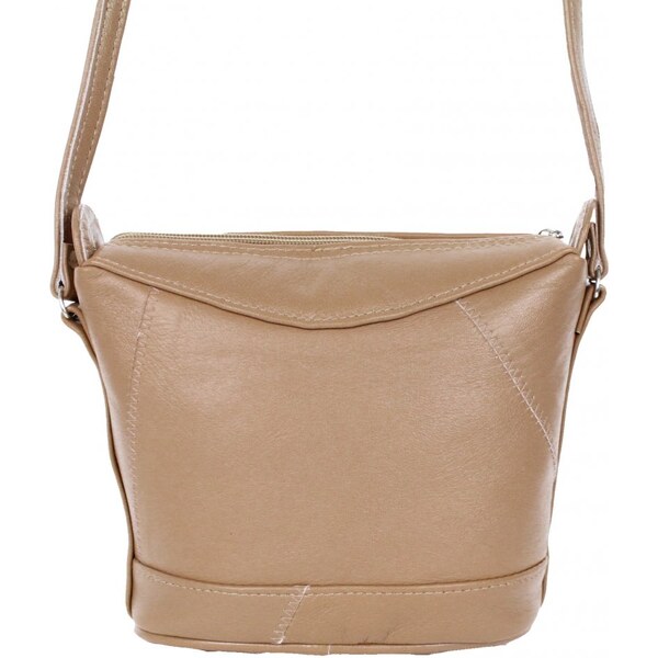 Sikora Dámska kožená kabelka SIK béžová 31815109