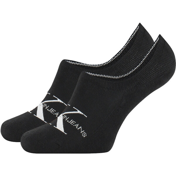CALVIN KLEIN - CK jeans čierne pánske neviditeľné ponožky 31822013