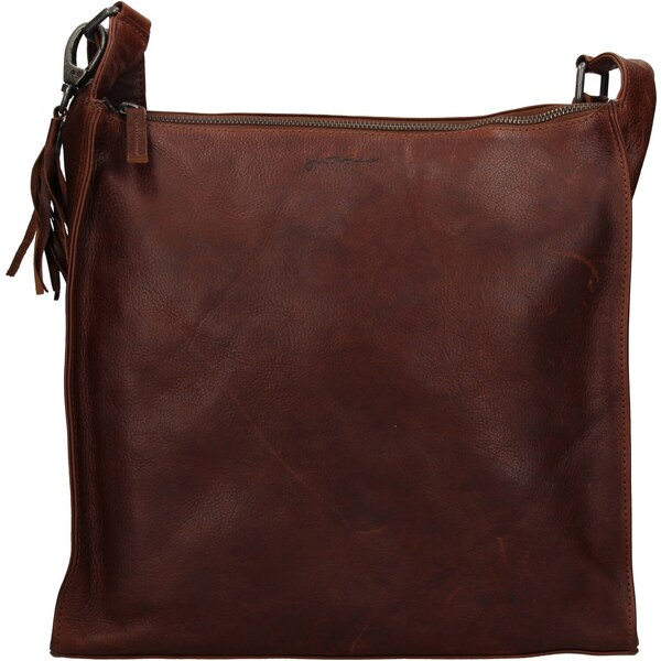 Dámska kožená kabelka Justified Lindas - hnedá 48201609