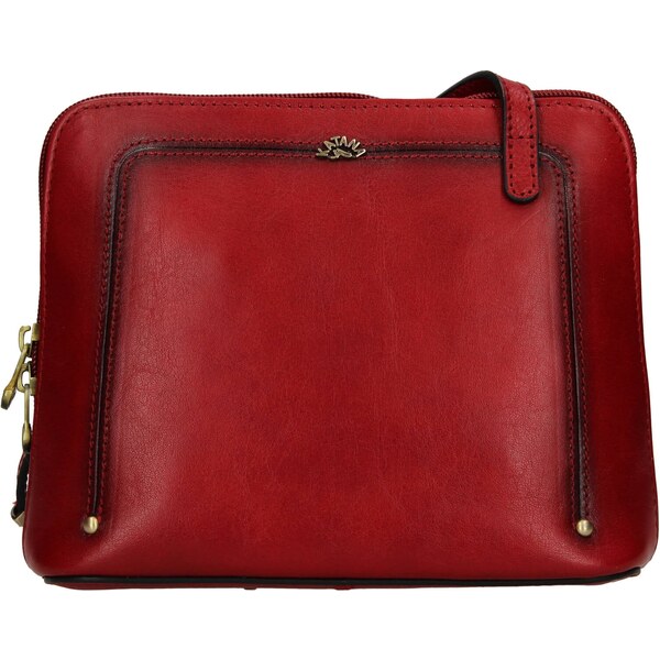 Kožená dámska crosbody kabelka Katana Frenita - červená 48225874