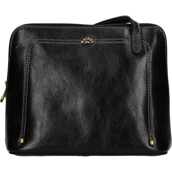 Kožená dámska crosbody kabelka Katana Frenita - čierna 48225876