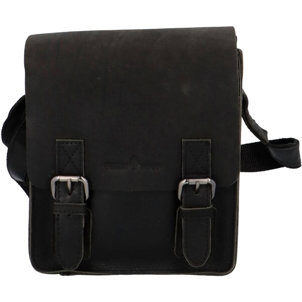 Pánska kožená taška cez rameno Greenwood Garry - šedá 31846944