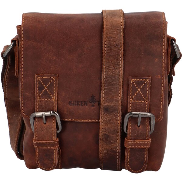 Pánska kožená taška Greenwood Aremis - hnedá 31846947