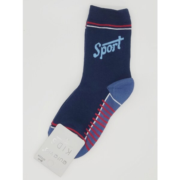 Detské obrázkové ponožky Aura.Via Sport (85% bavlna) tmavo modrá 46771422