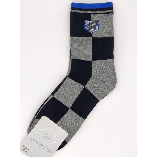 Detské obrázkové ponožky Aura.Via Basketbal (85% bavlna) Čierno-šedá 46771442