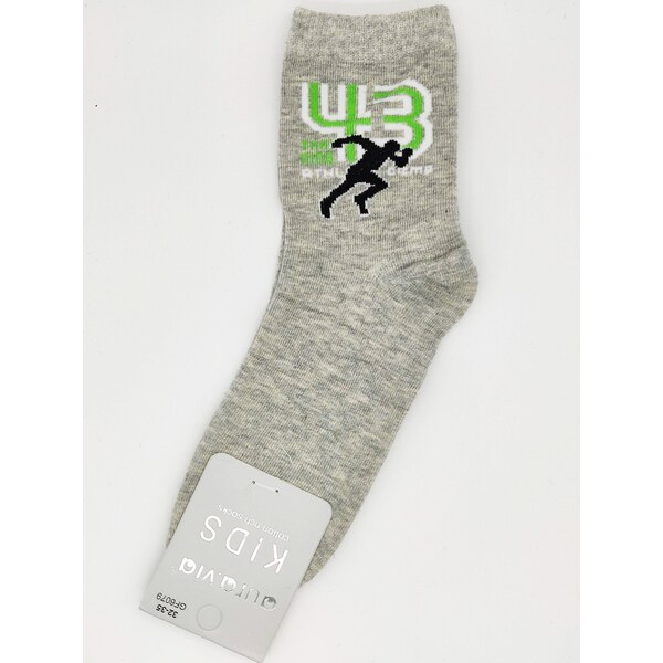 Detské obrázkové ponožky Aura.Via Fotbal (85% bavlna) šedá 46771431