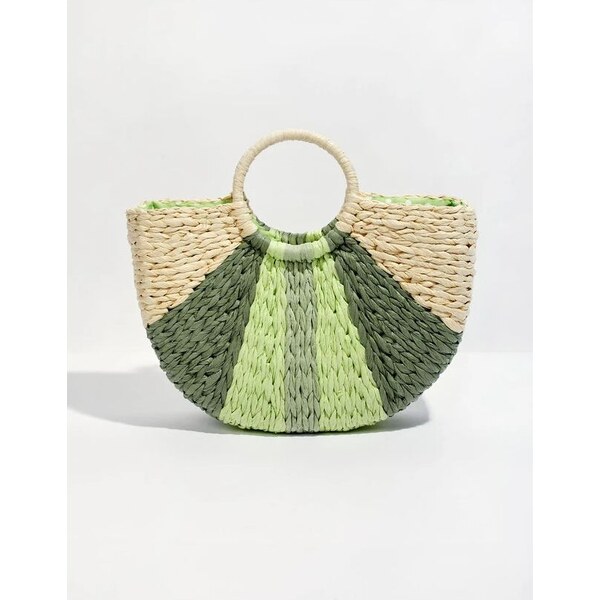 La Fiancee Zelený pletený košík 31866195