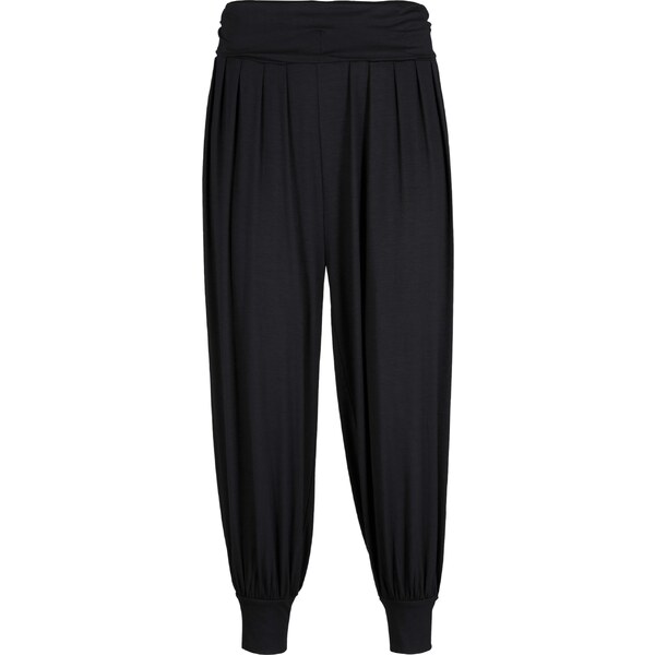 bonprix Nohavice s pudlom z mäkkého viskózového mixu, farba čierna 44812104