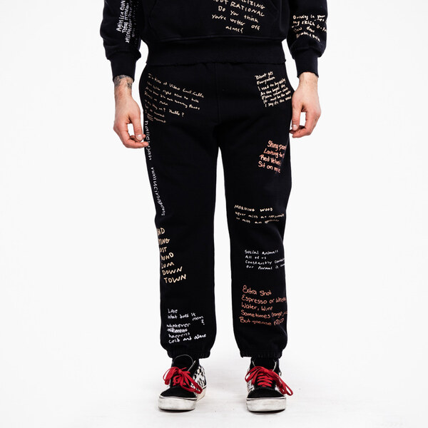 Pleasures Remote Sweatpants Black - Pánske - Nohavice Pleasures - 66355727