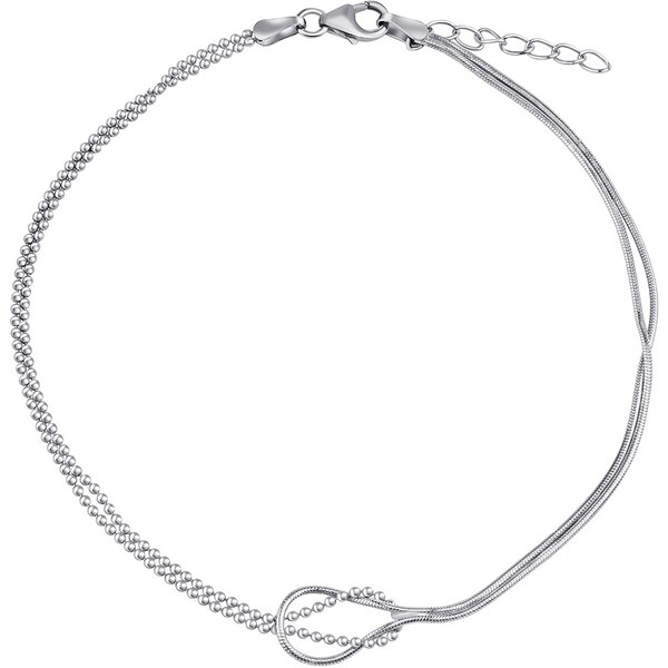 Silvego Strieborná guličková/hádková retiazka na nohu Margaret 66595181