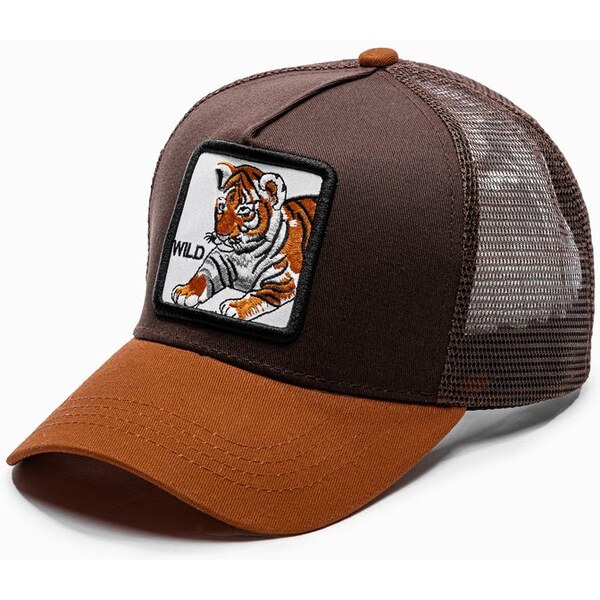 Inny Hnedá trendová šiltovka Wild H113 65049691