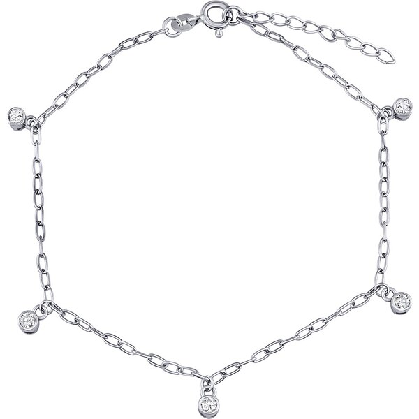 Silvego Strieborná retiazka na nohu Samantha s Brilliance Zirconia 66586717