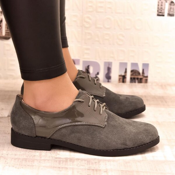 SS Dámske sivé poltopánky GIANNI 31902157