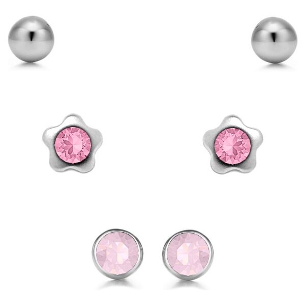 SWAROVSKI Elements Swarovski e. set troch párov náušníc Spring equinox 31909153