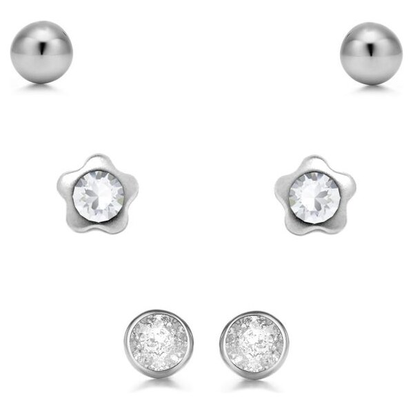 SWAROVSKI Elements Swarovski e. set troch párov náušníc Spring equinox 31909150