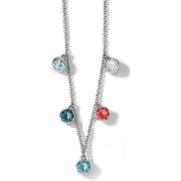 SWAROVSKI Elements Swarovski e. náhrdelník Spring Equinox, tyrisový 31909156