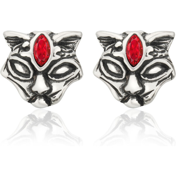 Sams Artisans Náušnice Vlčia Hlava chirurgická oceľ INM052 31970568