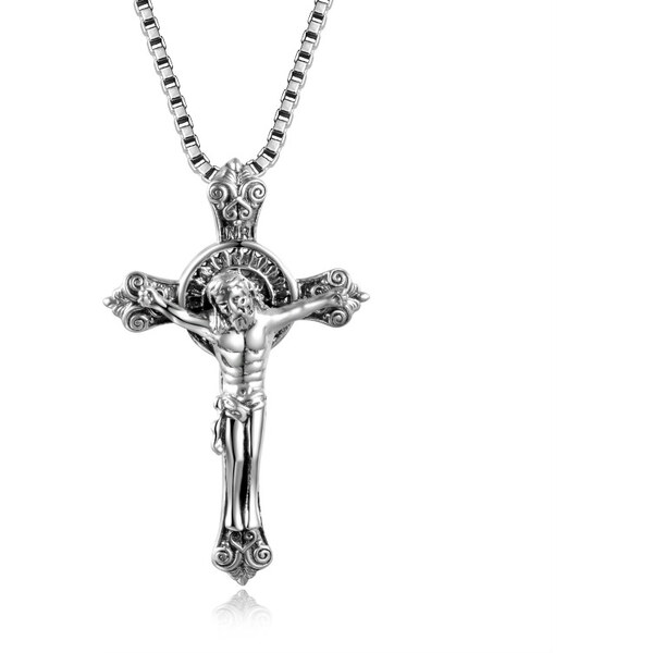 Olivie Strieborný náhrdelník JEŽIŠ NA KRÍŽI 5879 32032882