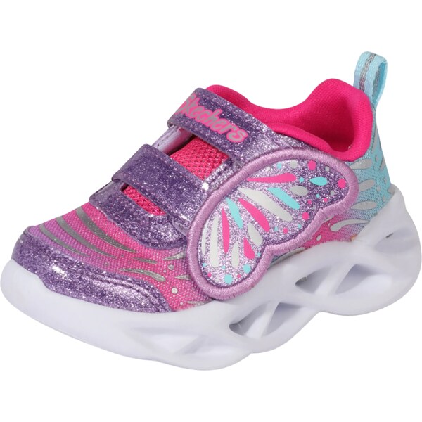 SKECHERS Tenisky svetlomodrá / ružová / strieborná / biela 32484737