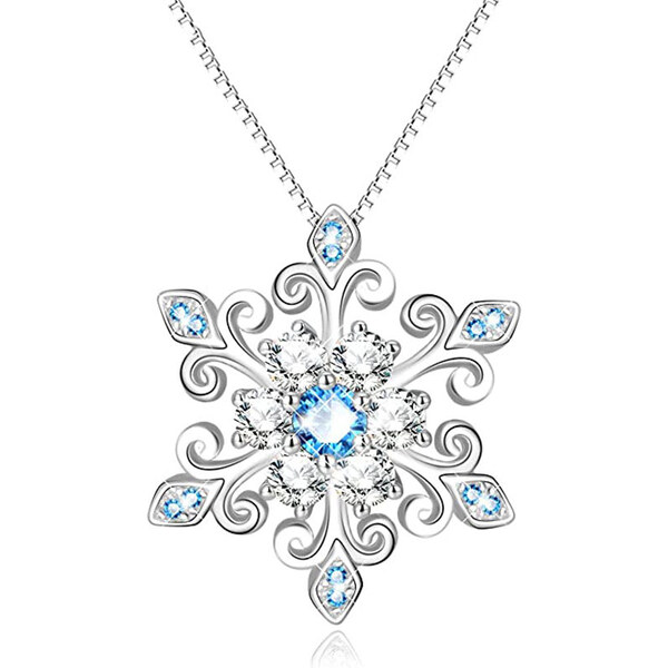Olivie Strieborný náhrdelník SNEHOVÁ VLOČKA 5889 32032892