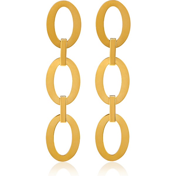 Troli Luxusné pozlátené náušnice z ocele VAAXF374G 66592027