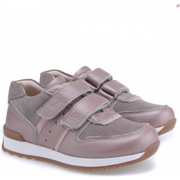 Celokožené Detské topánky EMEL E2683-32 Šedo-ružová 46771448