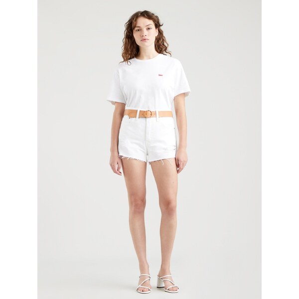 Biele dámske rifľové kraťasy Levis 50724590