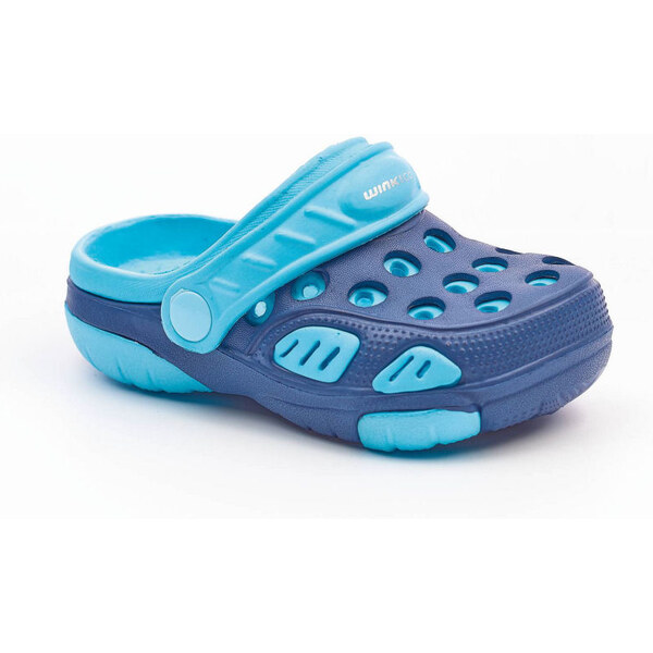 Detské kroksy - šľapky - sandále WINK Eco Modré 46771458