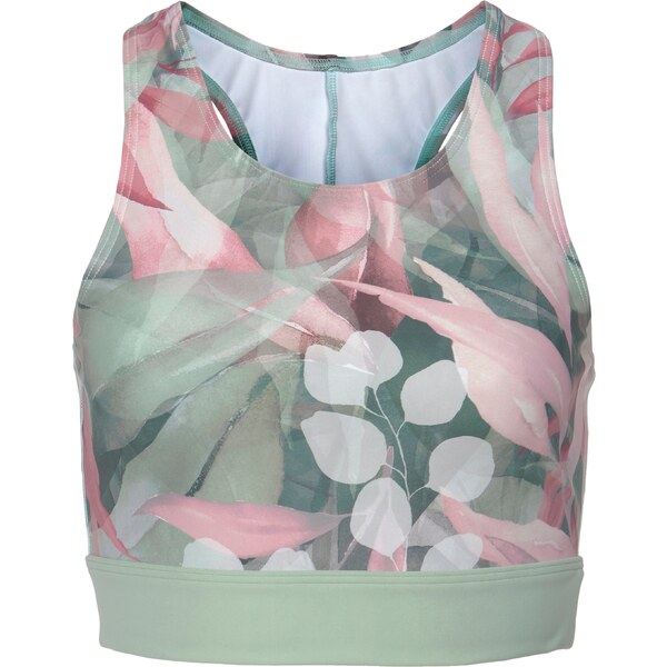 LASCANA ACTIVE Športový top pastelovo zelená / tmavozelená / ružová / 54230397