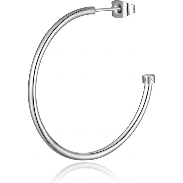 SAgapõ Single oceľová kruhová náušnica Happy Ears SHEA16 3,7 cm 66584540