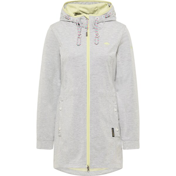 Schmuddelwedda Tepláková bunda citrónová / sivá melírovaná 66608654