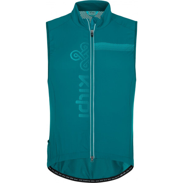 Pánska cyklistická vesta Kilpi FLOW-M tyrkysová 32229014