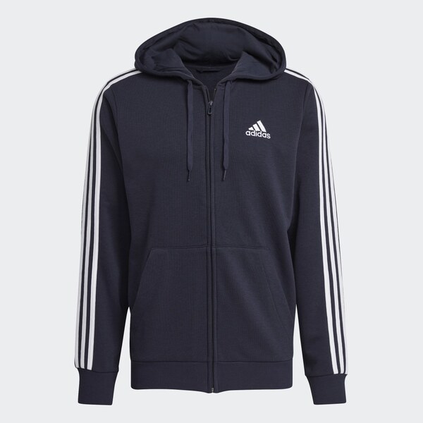 Adidas Mikina skapucňou Essentials French Terry 3-Stripes Full-Zip 57008854