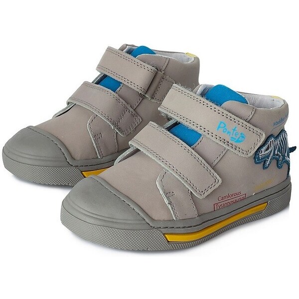 Detské kožené topánky Ponté DA03-1-585AL Šedá 62674315