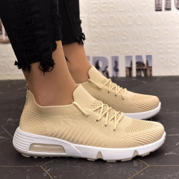 BOSIDO Dámske béžové tenisky GEPO 32141447